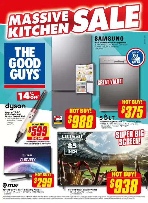 The Good Guys catalogue | Massive Kitchen Sale | 2026-06-04T00:00:00.000Z - 2026-06-10T00:00:00.000Z