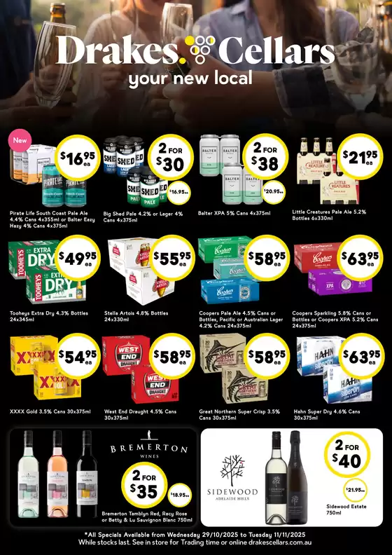 Drakes catalogue in Central Coast NSW | Specials available at Drakes Cellars | 2025-10-29T00:00:00.000Z - 2025-11-12T00:00:00.000Z