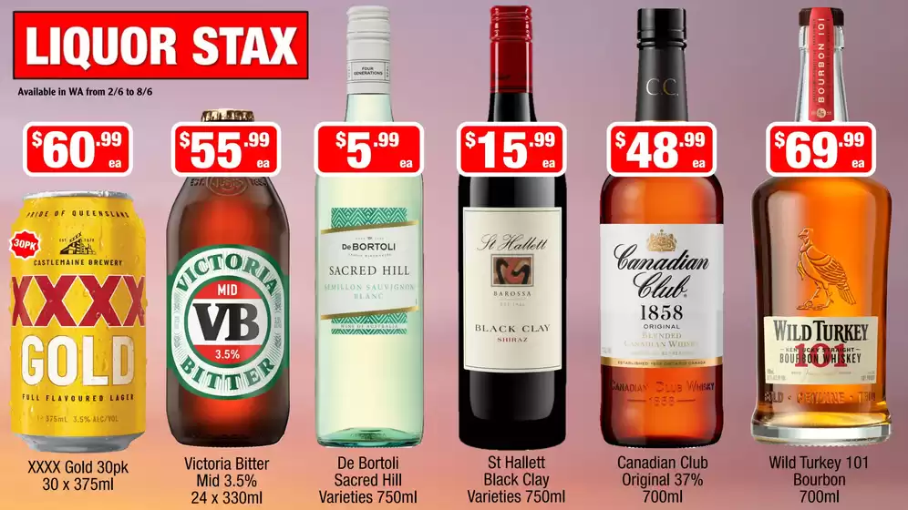 Liquor Stax catalogue | Offers for bargain hunters | 2026-06-05T00:00:00.000Z - 2026-06-08T00:00:00.000Z