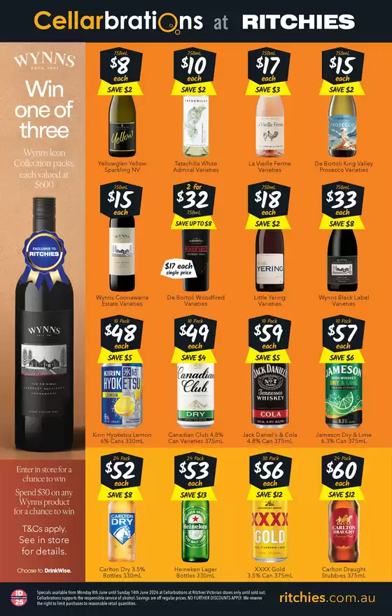 Ritchies catalogue | Cellarbrations Liquor Catalogue | 2026-06-10T00:00:00.000Z - 2026-06-16T00:00:00.000Z