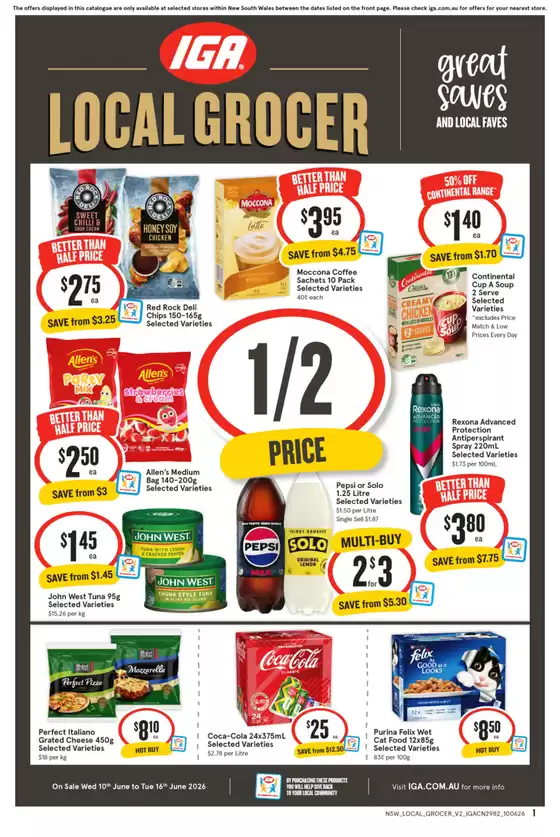 IGA catalogue | Current deals and offers | 2026-06-10T00:00:00.000Z - 2026-06-16T00:00:00.000Z