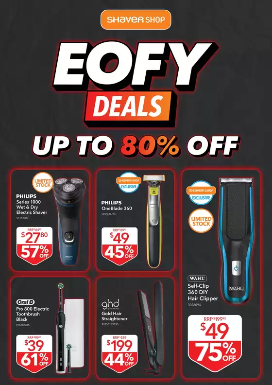 Shaver Shop catalogue | EOFY Deals | 2026-06-09T00:00:00.000Z - 2026-07-01T00:00:00.000Z
