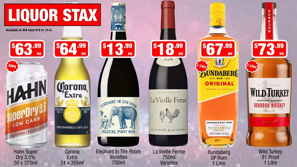 Liquor Stax catalogue | Offers for bargain hunters | 2026-06-10T00:00:00.000Z - 2026-06-15T00:00:00.000Z