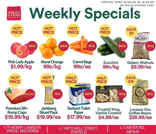 WHOLEFARMS catalogue | Weekly Specials | 2026-06-10T00:00:00.000Z - 2026-06-16T00:00:00.000Z