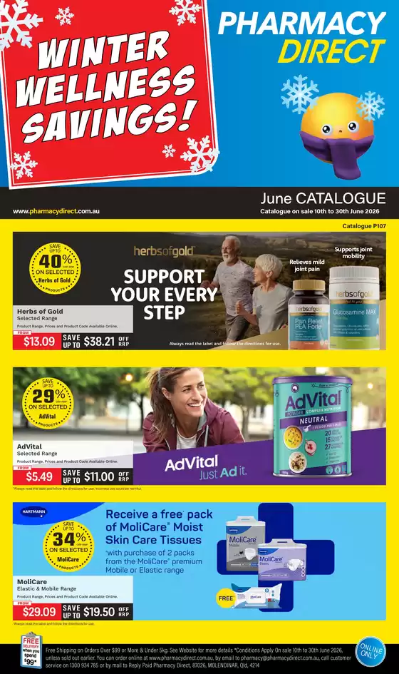 Pharmacy Direct catalogue | Winter Wellness Savings! | 2026-06-10T00:00:00.000Z - 2026-06-30T00:00:00.000Z