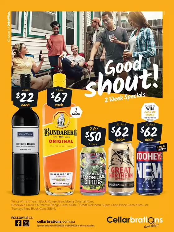 Cellarbrations catalogue in Brisbane QLD | Good Shout! 15/06 | 2026-06-15T00:00:00.000Z - 2026-06-28T00:00:00.000Z