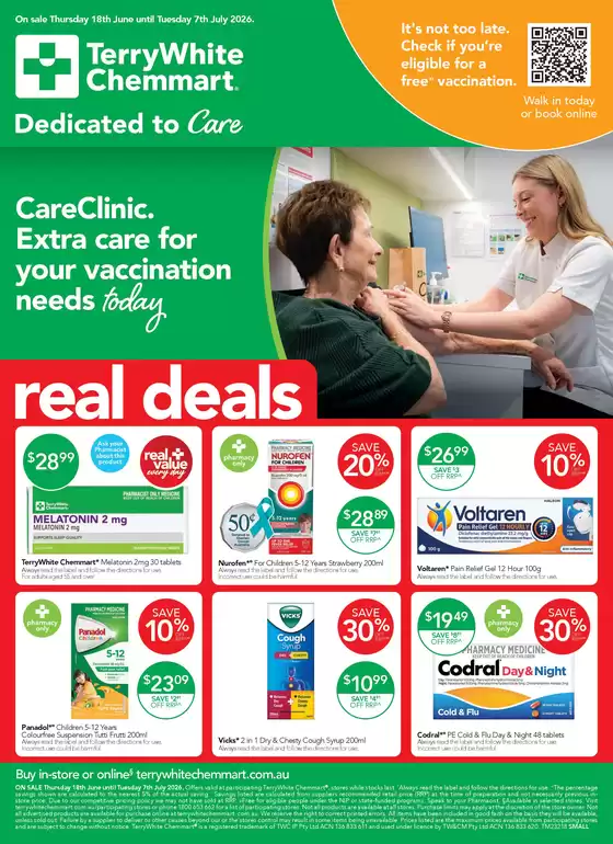 TerryWhite Chemmart catalogue in Majura ACT | Real Deals | 2026-06-18T00:00:00.000Z - 2026-07-07T00:00:00.000Z