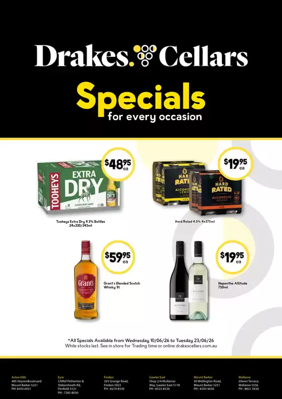 Drakes catalogue | Top deals and discounts | 2026-06-10T00:00:00.000Z - 2026-06-23T00:00:00.000Z