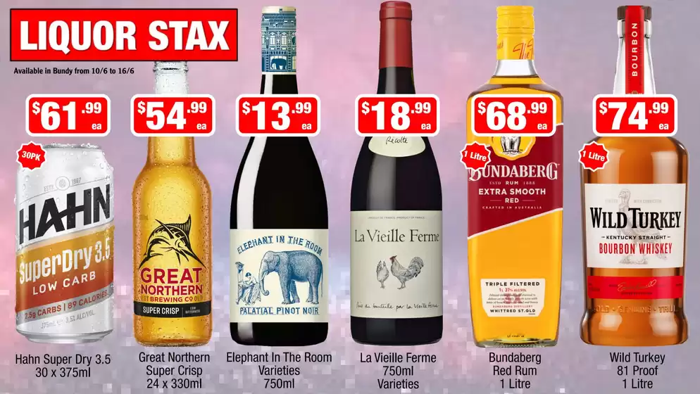 Liquor Stax catalogue | Top deals and discounts | 2026-06-10T00:00:00.000Z - 2026-06-16T00:00:00.000Z