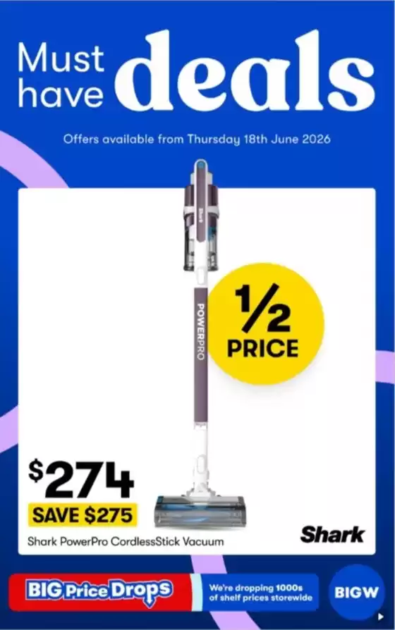 BIG W catalogue in O'Connor ACT | Must Have Deals | 2026-06-18T00:00:00.000Z - 2026-07-02T00:00:00.000Z