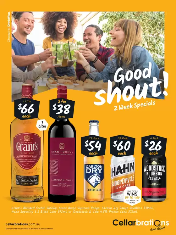 Cellarbrations catalogue in Perth WA | Good Shout! 3/11 | 2025-11-03T00:00:00.000Z - 2025-11-16T00:00:00.000Z