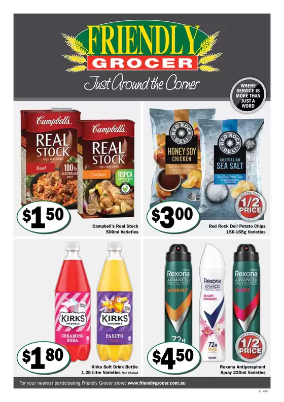 Friendly Grocer catalogue in Tuggeranong ACT | Week 25 2026 catalogue zone 1 | 2026-06-17T00:00:00.000Z - 2026-06-23T00:00:00.000Z