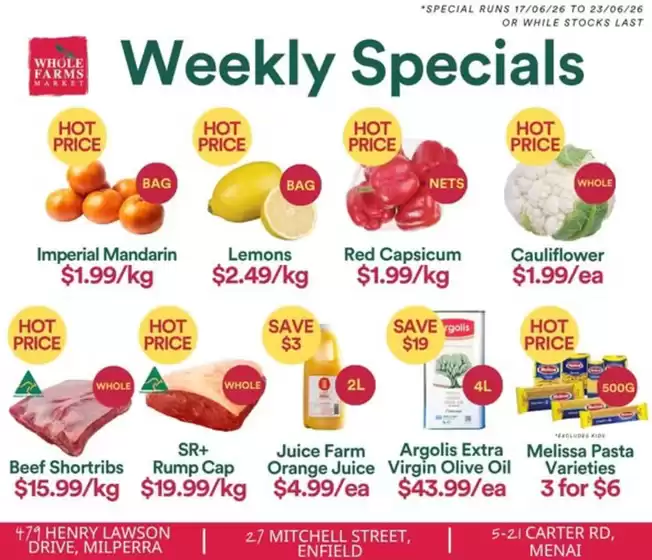 WHOLEFARMS catalogue | Weekly Specials | 2026-06-17T00:00:00.000Z - 2026-06-23T00:00:00.000Z