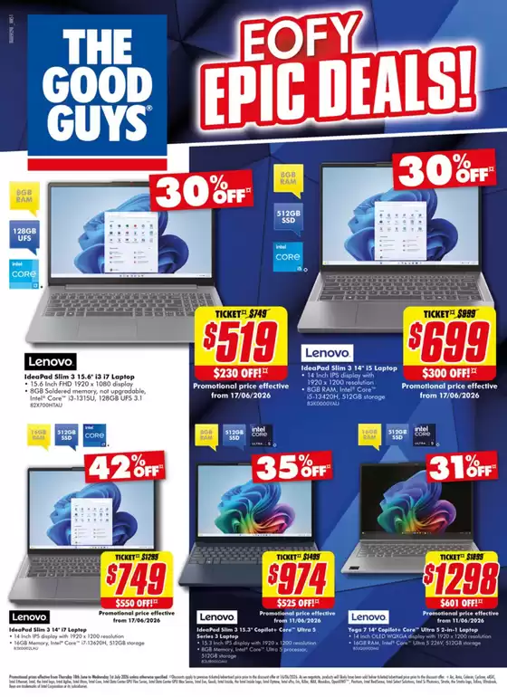 The Good Guys catalogue in Melbourne VIC | EOFY Epic Deals | 2026-06-18T00:00:00.000Z - 2026-07-01T00:00:00.000Z