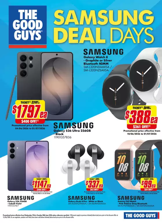The Good Guys catalogue in Melbourne VIC | Samsung Deal Days | 2026-06-18T00:00:00.000Z - 2026-06-30T00:00:00.000Z