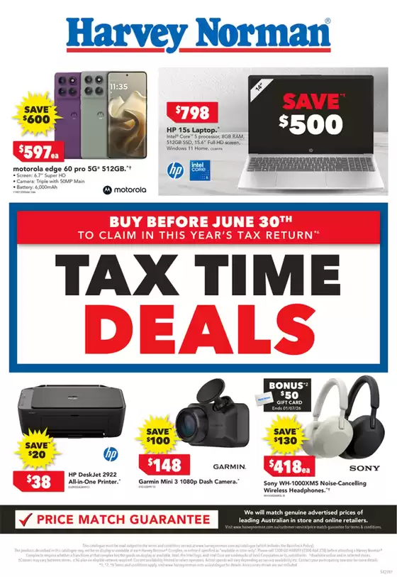 Harvey Norman catalogue | Tax Time Deals | 2026-06-19T00:00:00.000Z - 2026-06-30T00:00:00.000Z