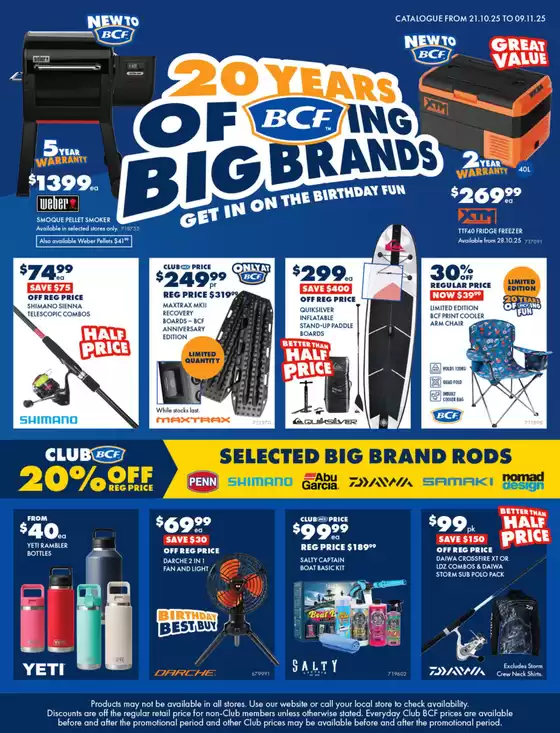 BCF catalogue in Adelaide SA | BCF catalogue specials | 2025-10-21T00:00:00.000Z - 2025-11-09T00:00:00.000Z