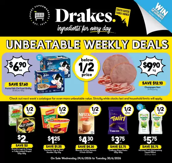 Drakes catalogue in Maitland NSW | Drakes catalogue specials | 2026-06-24T00:00:00.000Z - 2026-06-30T00:00:00.000Z
