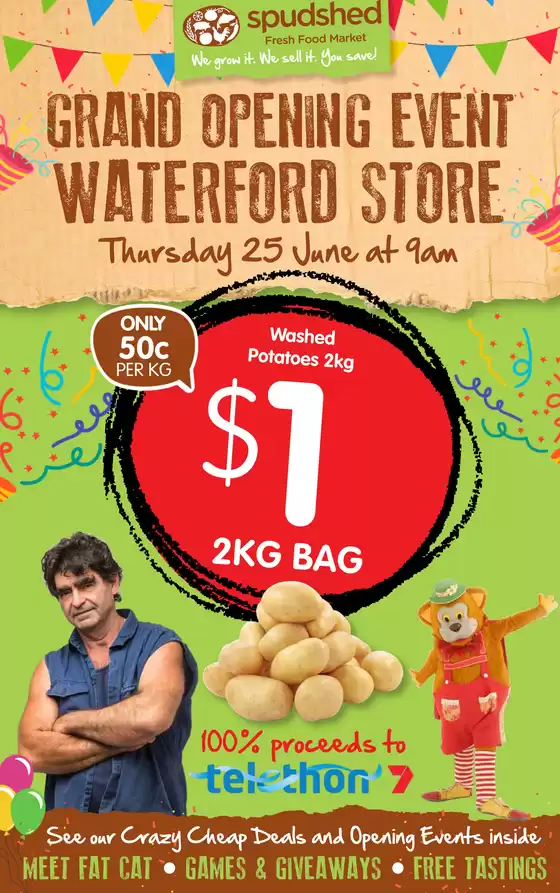 Spudshed catalogue | Spudshed Waterford Opening leaflet 1 | 2026-06-25T00:00:00.000Z - 2026-06-25T00:00:00.000Z
