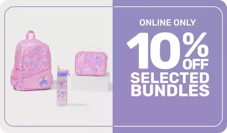 Smiggle catalogue | 10% Off Selected Bundles | 2026-06-23T00:00:00.000Z - 2026-07-06T00:00:00.000Z
