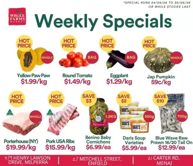 WHOLEFARMS catalogue | Weekly Specials | 2026-06-24T00:00:00.000Z - 2026-06-30T00:00:00.000Z