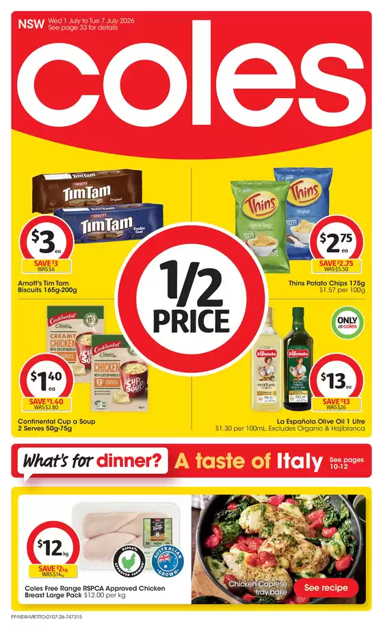 Coles catalogue | Coles Catalogue - 1st July | 2026-07-01T00:00:00.000Z - 2026-07-07T00:00:00.000Z