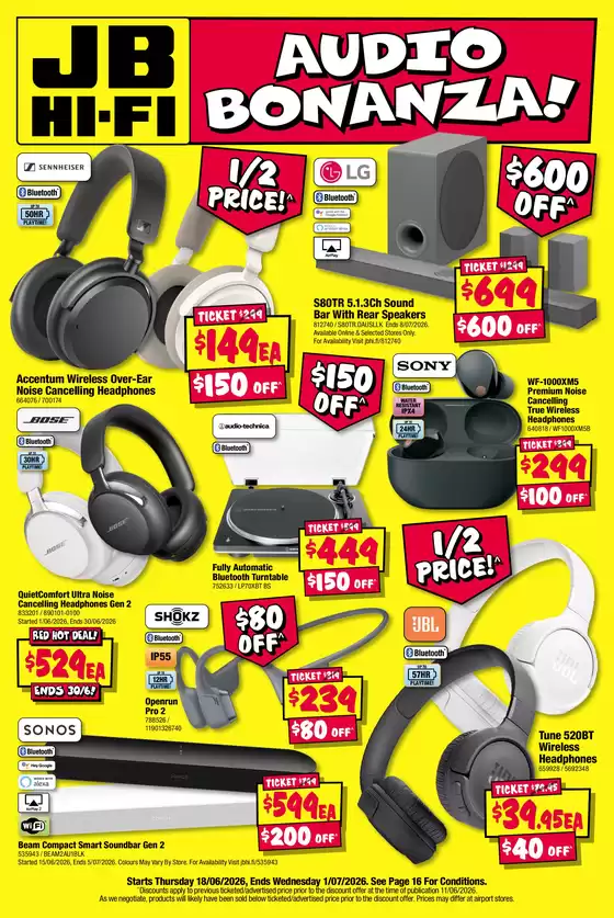 JB Hi Fi catalogue | Audio Bonanza! | 2026-06-25T00:00:00.000Z - 2026-07-01T00:00:00.000Z