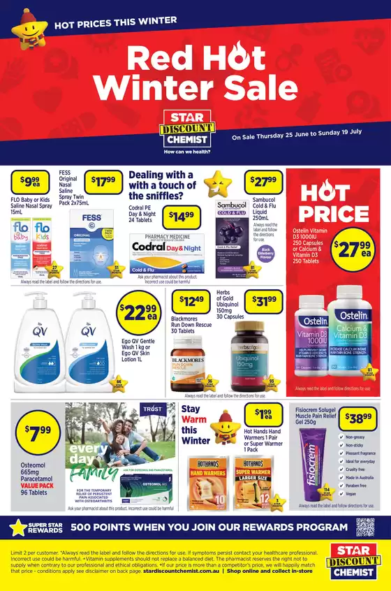 Star Discount Chemist catalogue in Gisborne VIC | Red Hot Winter Sale | 2026-06-25T00:00:00.000Z - 2026-07-19T00:00:00.000Z