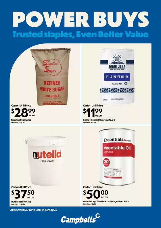 Campbells catalogue | Power Buys Flyer | 2026-06-29T00:00:00.000Z - 2026-07-31T00:00:00.000Z