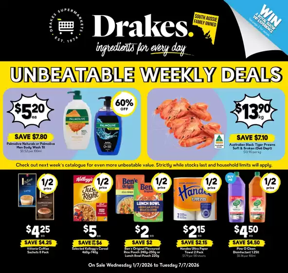 Drakes catalogue in Jimboomba QLD | Drakes catalogue specials | 2026-07-01T00:00:00.000Z - 2026-07-07T00:00:00.000Z