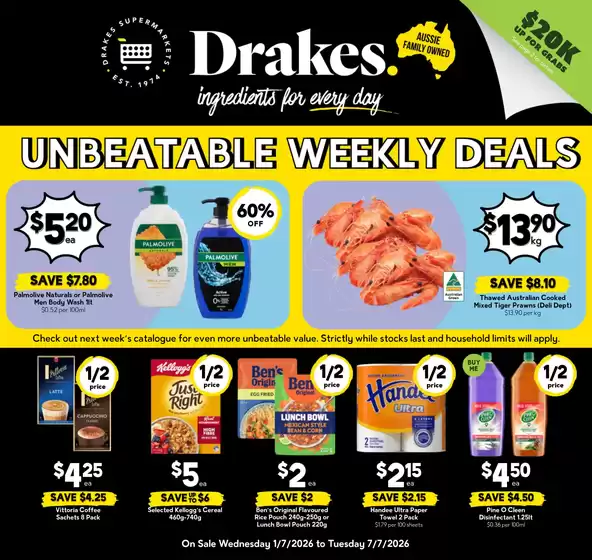 Drakes catalogue | Exclusive deals and bargains | 2026-07-01T00:00:00.000Z - 2026-07-07T00:00:00.000Z