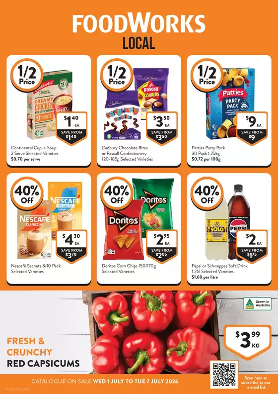 Foodworks catalogue | FoodWorks catalogue specials | 2026-07-01T00:00:00.000Z - 2026-07-07T00:00:00.000Z