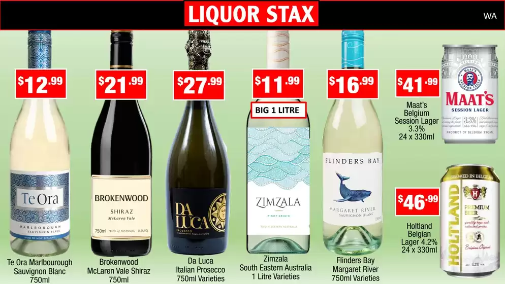 Liquor Stax catalogue in Pinjarra WA | Great discounts on selected products | 2026-07-01T00:00:00.000Z - 2026-07-15T00:00:00.000Z