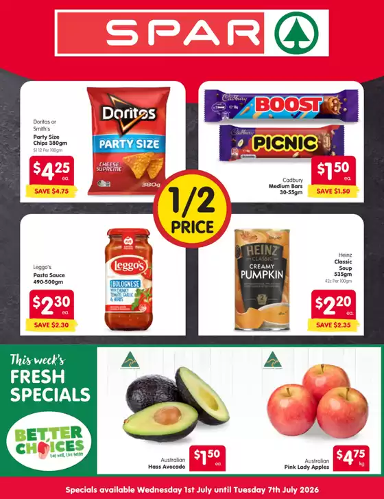SPAR catalogue | Spar catalogue specials | 2026-07-01T00:00:00.000Z - 2026-07-07T00:00:00.000Z