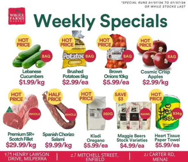 WHOLEFARMS catalogue | Weekly Specials | 2026-07-01T00:00:00.000Z - 2026-07-07T00:00:00.000Z