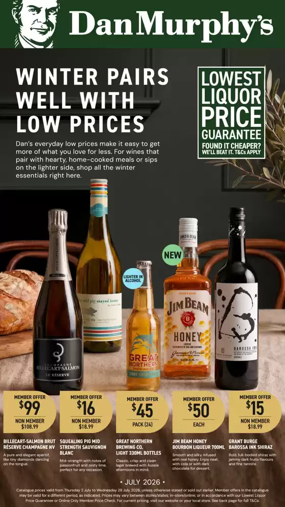 Dan Murphy's catalogue in Nana Glen NSW | Dan Murphys catalogue specials | 2026-07-02T00:00:00.000Z - 2026-07-29T00:00:00.000Z