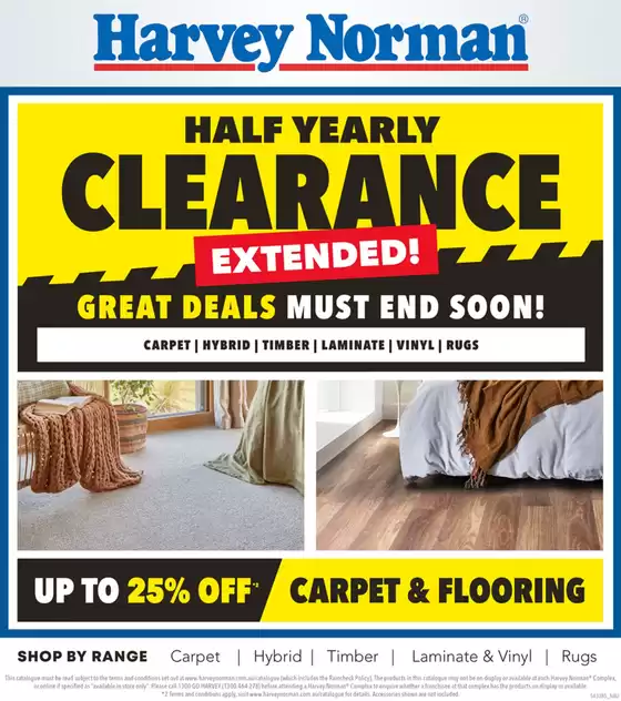 Harvey Norman catalogue | Flooring Clearance | 2026-07-01T00:00:00.000Z - 2026-07-05T00:00:00.000Z