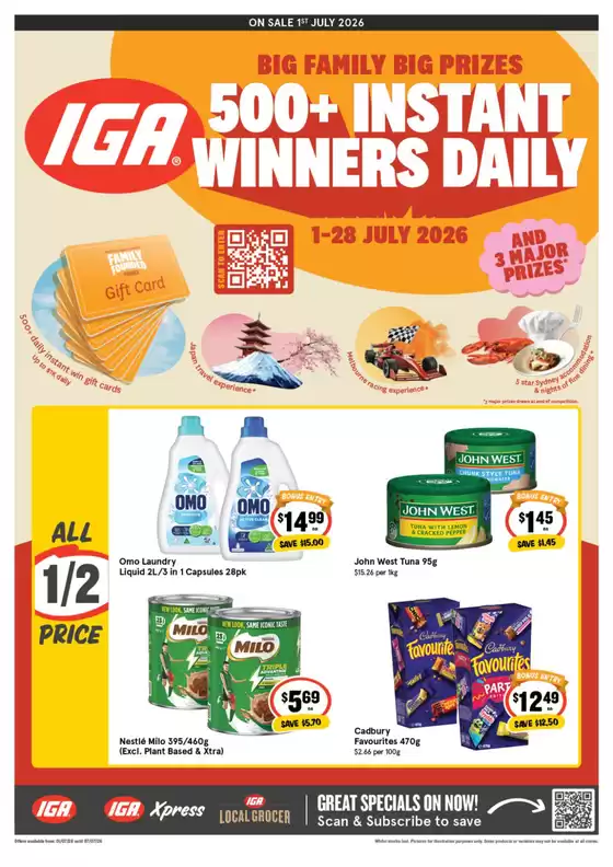 IGA catalogue | IGA 01/07 | 2026-07-03T00:00:00.000Z - 2026-07-07T00:00:00.000Z