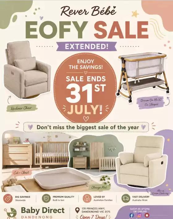 Baby Direct catalogue in Perth WA | EOFY Sale Extended | 2026-07-03T00:00:00.000Z - 2026-07-31T00:00:00.000Z
