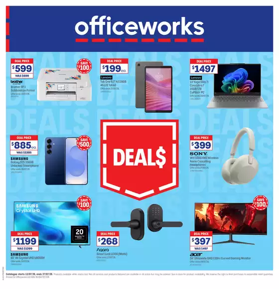 Officeworks catalogue | Beacon Deals | 2026-07-13T00:00:00.000Z - 2026-07-27T00:00:00.000Z