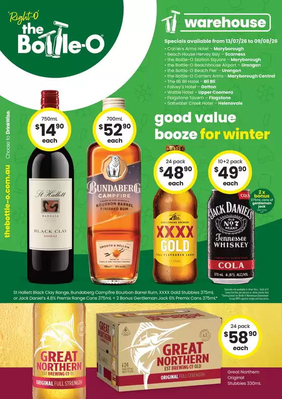 The Bottle-O catalogue | Good Shout! QLD SS 13/07 | 2026-07-13T00:00:00.000Z - 2026-08-09T00:00:00.000Z