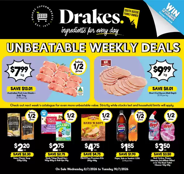 Drakes catalogue | Drakes catalogue specials | 2026-07-08T00:00:00.000Z - 2026-07-14T00:00:00.000Z