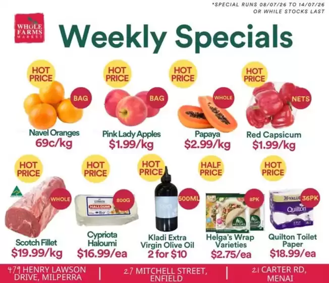 WHOLEFARMS catalogue | Weekly Specials | 2026-07-08T00:00:00.000Z - 2026-07-14T00:00:00.000Z