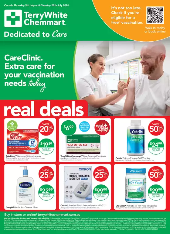 TerryWhite Chemmart catalogue | Real Deals | 2026-07-09T00:00:00.000Z - 2026-07-28T00:00:00.000Z