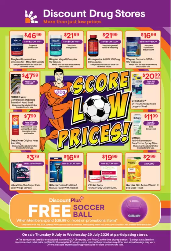 Discount Drug Stores catalogue | Score Low Prices! | 2026-07-09T00:00:00.000Z - 2026-07-29T00:00:00.000Z