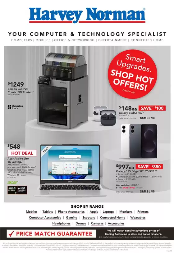 Harvey Norman catalogue | Computers Shop Hot Offers Digital Catalogue | 2026-07-09T00:00:00.000Z - 2026-07-26T00:00:00.000Z