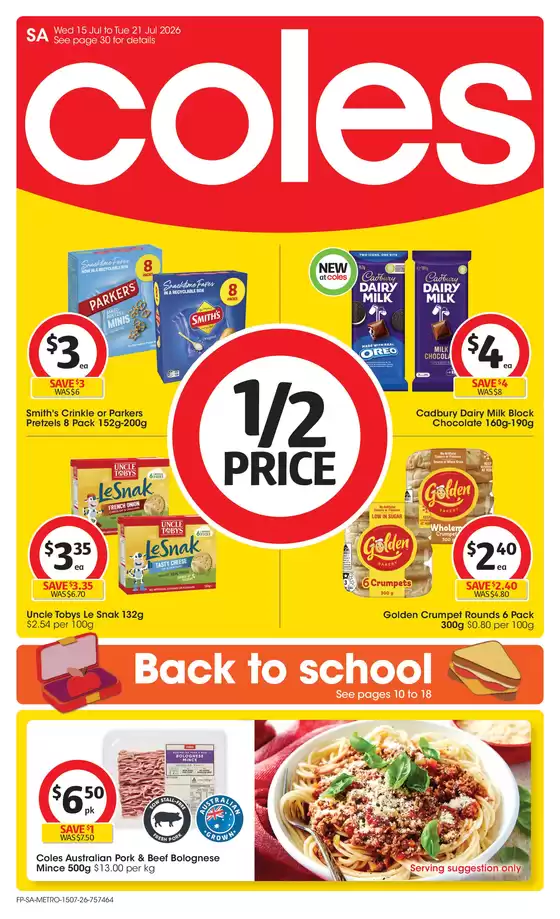 Coles catalogue in Meadows SA | Coles Catalogue - 15th July | 2026-07-15T00:00:00.000Z - 2026-07-21T00:00:00.000Z