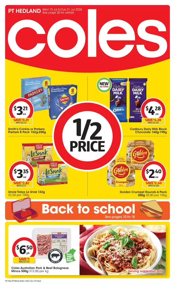 Coles catalogue in Karratha WA | Coles Catalogue - 15th July | 2026-07-15T00:00:00.000Z - 2026-07-21T00:00:00.000Z