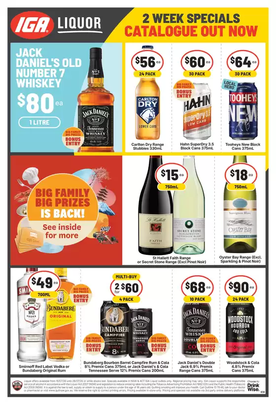 IGA Liquor catalogue | 2 Week Specials 15/07 | 2026-07-15T00:00:00.000Z - 2026-07-28T00:00:00.000Z