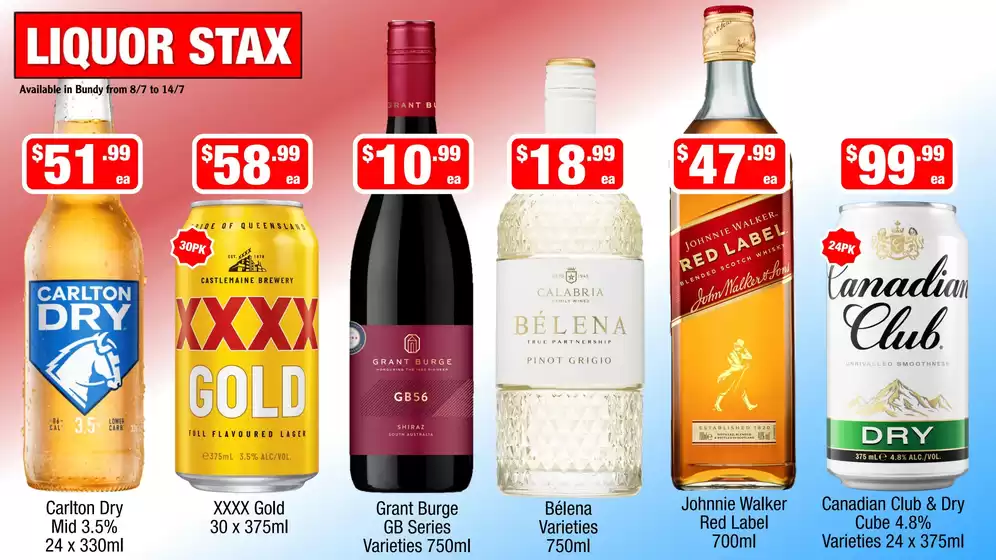 Liquor Stax catalogue | Great offer for all customers | 2026-07-08T00:00:00.000Z - 2026-07-14T00:00:00.000Z